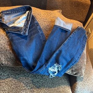 American Eagle Outfitters Women's Blue Skinny Jeans